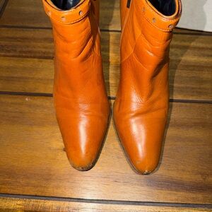 Gucci Brown Leather Ankle Boots – Needs Heel Repair – Authentic